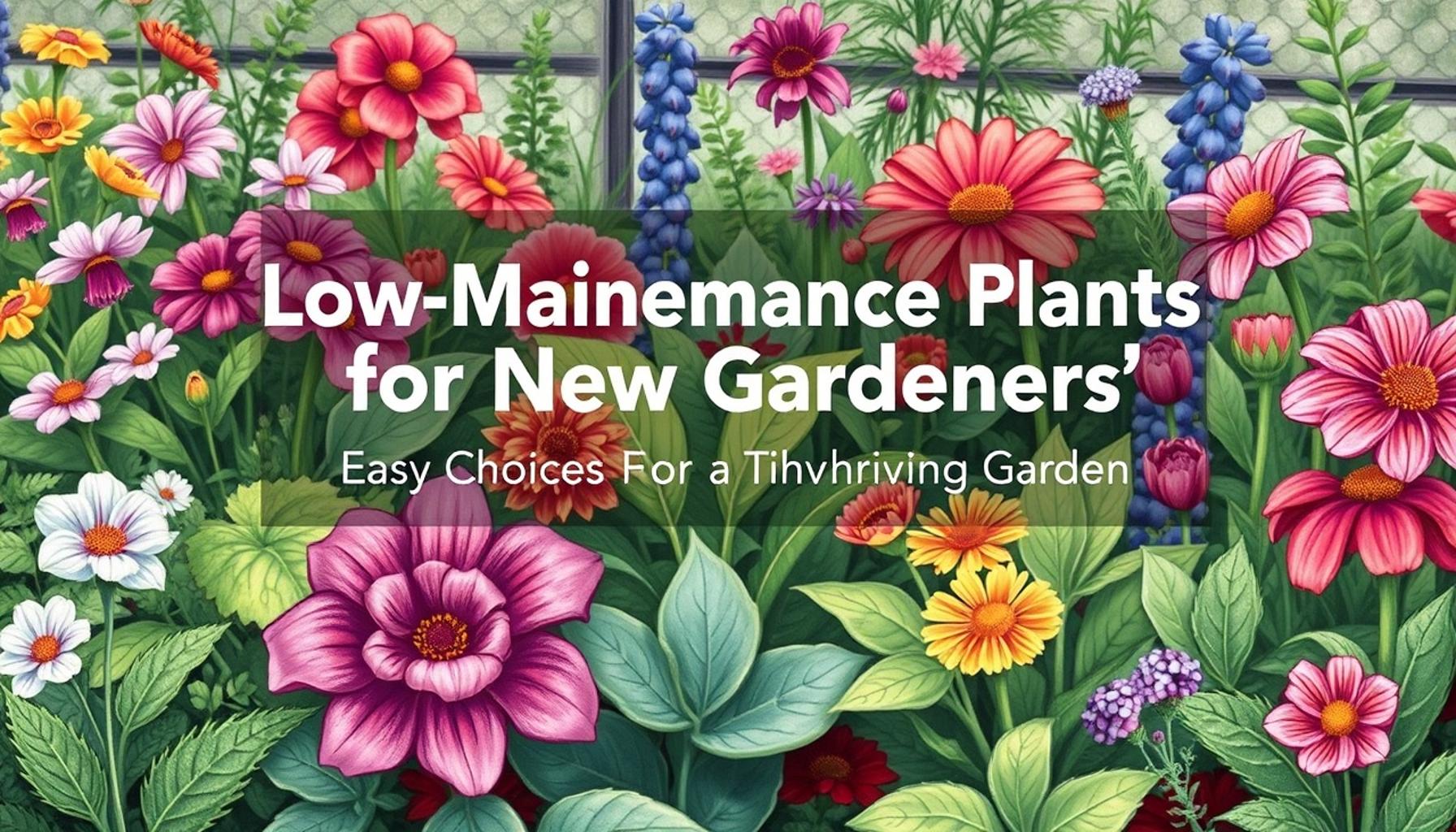 Low-Maintenance Plants for New Gardeners: Easy Choices for a Thriving Garden